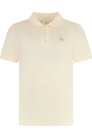 Maison Kitsuné Tops, Dames, , L, Katoen, Katoenen Polo Shirt