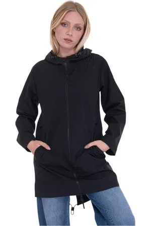 Peuterey Mantels, Dames, Zwart, M, Polyester, Parka jas met high-tech stof