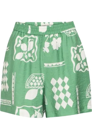 Ichi Korte broeken, Dames, Groen, M, Dames shorts