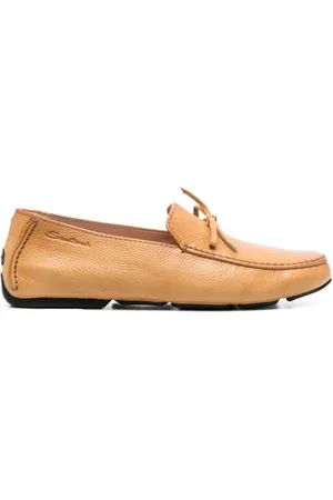 santoni Schoenen, Heren, Bruin, 42 1/2 EU, Barbados Loafer in Havana-stijl