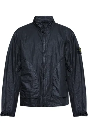 Stone Island Jassen, Heren, Blauw, L, Nylon, Nylon Panama-Tc Jas Blauw