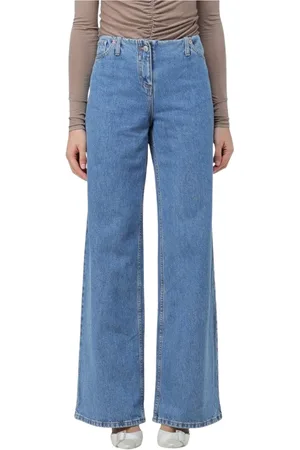MAGDA BUTRYM Jeans, Dames, Blauw, S, Katoen, Klassieke Blauwe Wide Leg Jeans