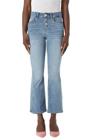 Liu Jo Jeans, Dames, Blauw, W29, Katoen, Flared Button Fly Jeans