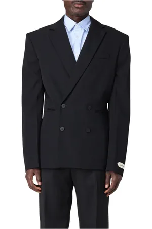 Jacquemus Pakken, Heren, Zwart, M, Dubbelrijige Zwarte Blazer