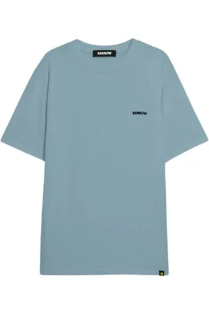 BARROW Tops, Heren, Blauw, S, Katoen, Jersey T-shirt in Corydalis