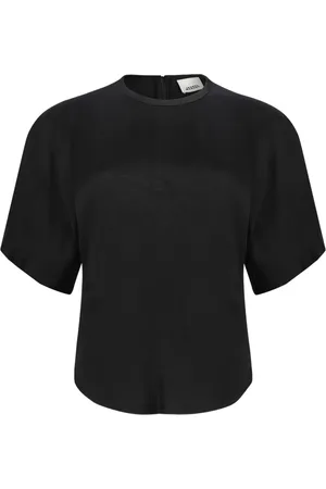 Isabel Marant Tops, Dames, Zwart, S, Zwarte Karlita Top met Uitgesneden Details