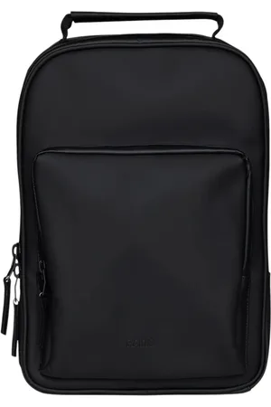Rains Tassen, unisex, Zwart, ONE Size, Zwarte Boek Daypack W3 01 Zwarte Tas
