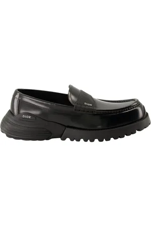 Dior Schoenen, Heren, Zwart, 44 EU, Leer, Combat Mocassins