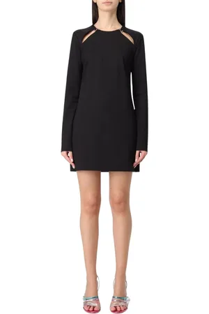 Chiara Ferragni Kleedjes, Dames, Zwart, 2Xs, Zwarte Cutout Schouder Mini Jurk