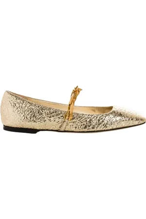 Jimmy Choo Schoenen, Dames, Geel, 36 EU, Diamanten Ballerina