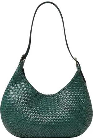 Dragon Diffusion Tassen, Dames, Groen, ONE Size, Bosgroene Leren Crossbody Tas