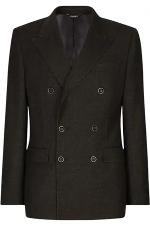 Dolce & Gabbana Jassen, Heren, Grijs, L, Luxe Grijze Blazer voor Mannen
