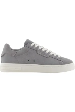 Armani Exchange Schoenen, Heren, Grijs, 41 EU, Suède, Grijze Suède Heren Sneakers