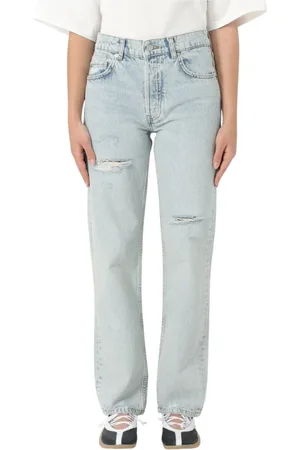 ANINE BING Jeans, Dames, Blauw, W26, Blauwe Straight-Leg Jeans