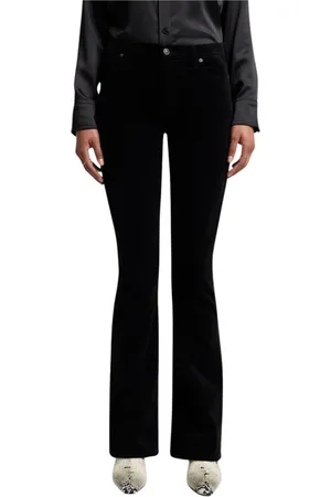 7 for all Mankind Jeans, Dames, Zwart, W29, Velvet Flared Jeans