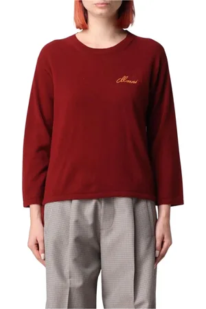 Marni Truien, Dames, Rood, S, Rode Cashmere Pullover Sweater