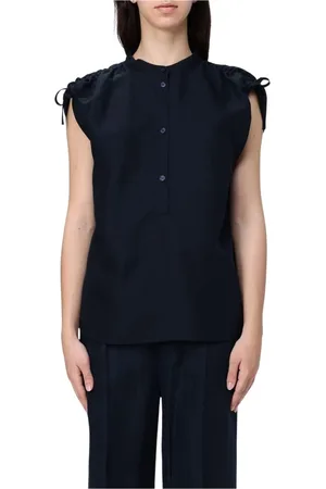 Woolrich Tops, Dames, Blauw, S, Blauwe Stijlvolle Top voor Vrouwen