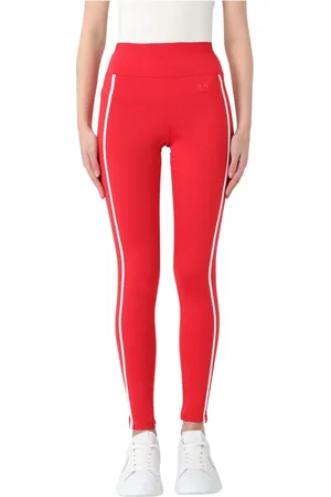 Pinko Broeken, Dames, Rood, XS, Lunatica Leggings voor stijlvolle outfits