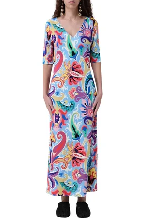 Etro Kleedjes, Dames, Veelkleurig, L, Chique Maxi Jurk