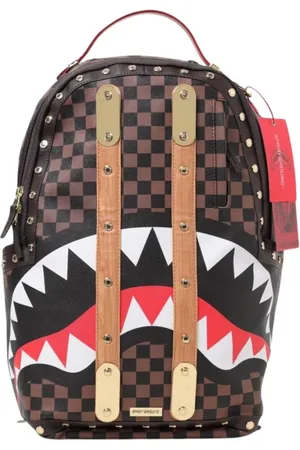 Sprayground Tassen, Dames, Bruin, ONE Size, Bruin Geruite Parijse Haaienrugzak