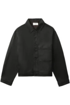 LEMAIRE Jassen, Heren, Zwart, L, Khaki Bruine Trucker Jacket
