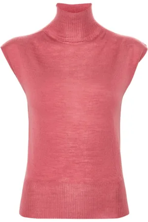 Rick Owens Truien, Dames, Roze, L, Turtle Neck Top Thulian Style