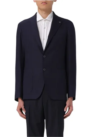 TAGLIATORE Jassen, Heren, Blauw, XL, Wol, Blazer