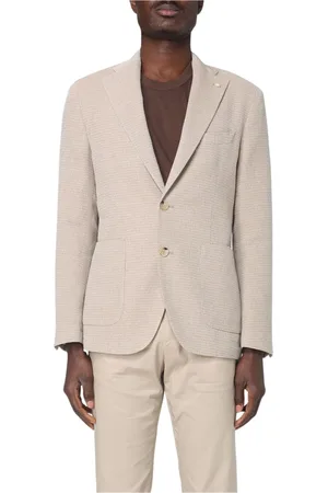 Manuel Ritz Jassen, Heren, , L, Linnen, Witte Linnen Blazer