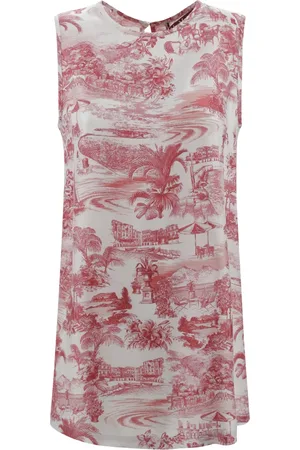 Max Mara Tops, Dames, Rood, S, Sleeveless Top