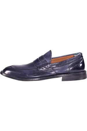 Green george Schoenen, Heren, Blauw, 42 EU, Blauwe platte schoenen voor mannen