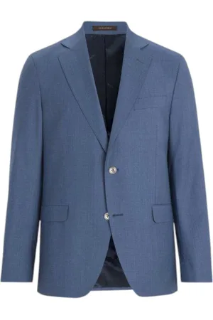 Oscar Jacobson Jassen, Heren, Blauw, 3Xl, Wol, Blauwe Habijtjas Klassieke Stijl