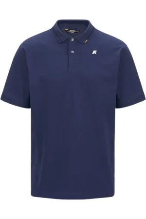 K-Way Tops, Heren, Blauw, M, Heren Polo Simor Piqué