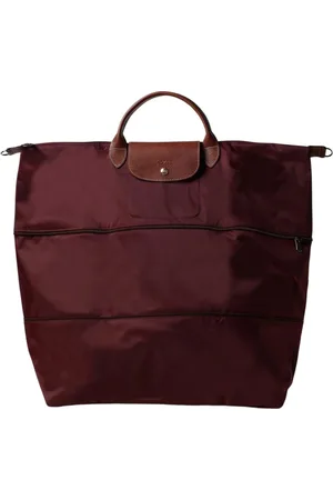 Longchamp Tassen, Dames, Rood, ONE Size, Leer, Elegante Leren Tote Tas