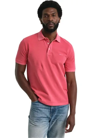 GANT Tops, Heren, Rood, 4Xl, Katoen, Polo van piqué katoen