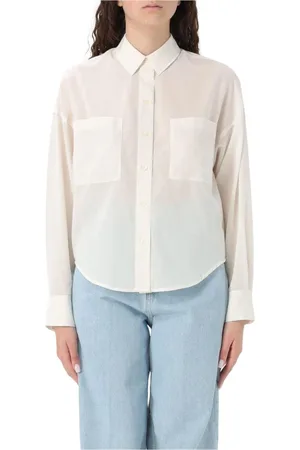 Calvin Klein Blouses & Shirts, Dames, Wit, S, Witte Button-Up Shirt
