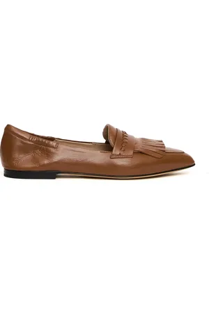 Pomme D´Or Schoenen, Dames, Bruin, 41 EU, Leren Loafer in Cuoio Stijl