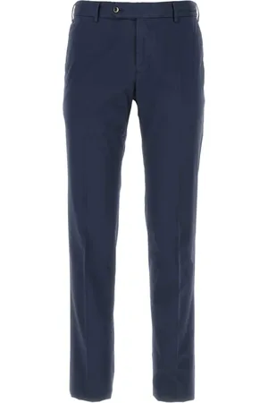 PT Torino Broeken, Heren, Blauw, L, Katoen, Navy Stretch Katoenen Broek