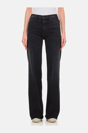 Mother Jeans, Dames, Zwart, W31, Zwarte Wide Leg Jeans