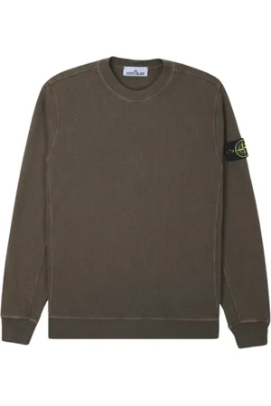 Stone Island Sweatshirts & Hoodies, Heren, Groen, M, Katoen, Groene Fleece Sweater 