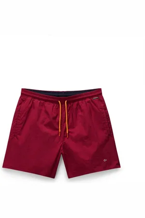 Napapijri Korte broeken, Heren, Bruin, 2Xl, Geborduurde zwemshorts voor heren