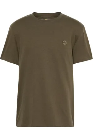 Timberland Tops, Heren, Groen, M, Katoen, River T-shirt, Military , Outdoor Style