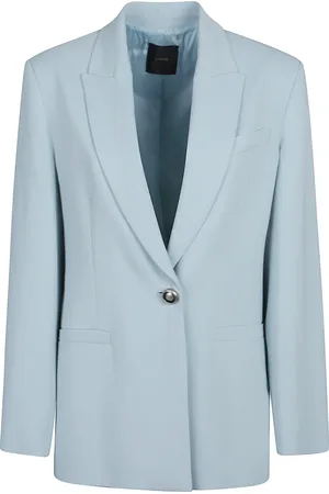 Pinko Jassen, Dames, Blauw, 3Xs, Elegante Faraona-jas voor vrouwen