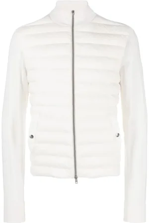 HERNO Jassen, Heren, Wit, L, Wol, Lichte Wol Zijde Vest