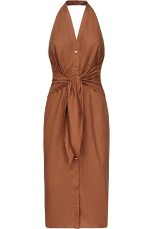 Guess Kleedjes, Dames, , S, Terra di Siena Overhemdjurk