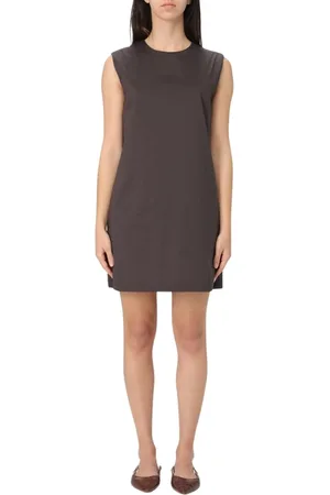 LIVIANA CONTI Kleedjes, Dames, Rood, S, Rode Elegante Midi Jurk met Unieke Details