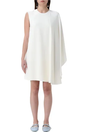 Stella McCartney Kleedjes, Dames, Wit, M, Elegante Witte Mini Jurk