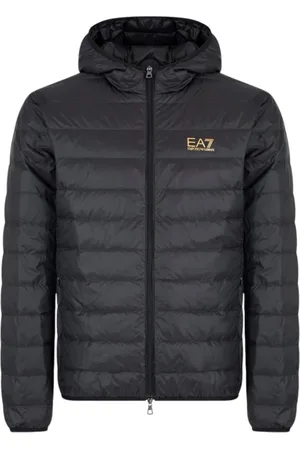 EA7 Jassen, Heren, Zwart, L, Lichtgewicht Donsjack Zwart