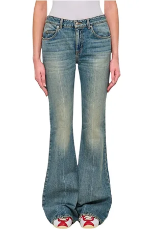 Alexander McQueen Jeans, Dames, Blauw, W28, Katoen, Stijlvolle Blauwe Bootcut Jeans Vrouwen