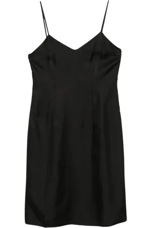 Prada Kleedjes, Dames, Zwart, S, Zwarte A-Lijn Jurk Elegante Stijl