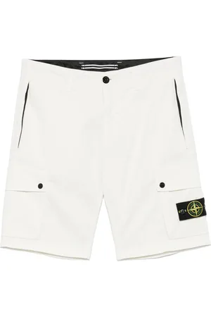 Stone Island Korte broeken, Heren, Wit, W31, Casual Zomer Shorts
